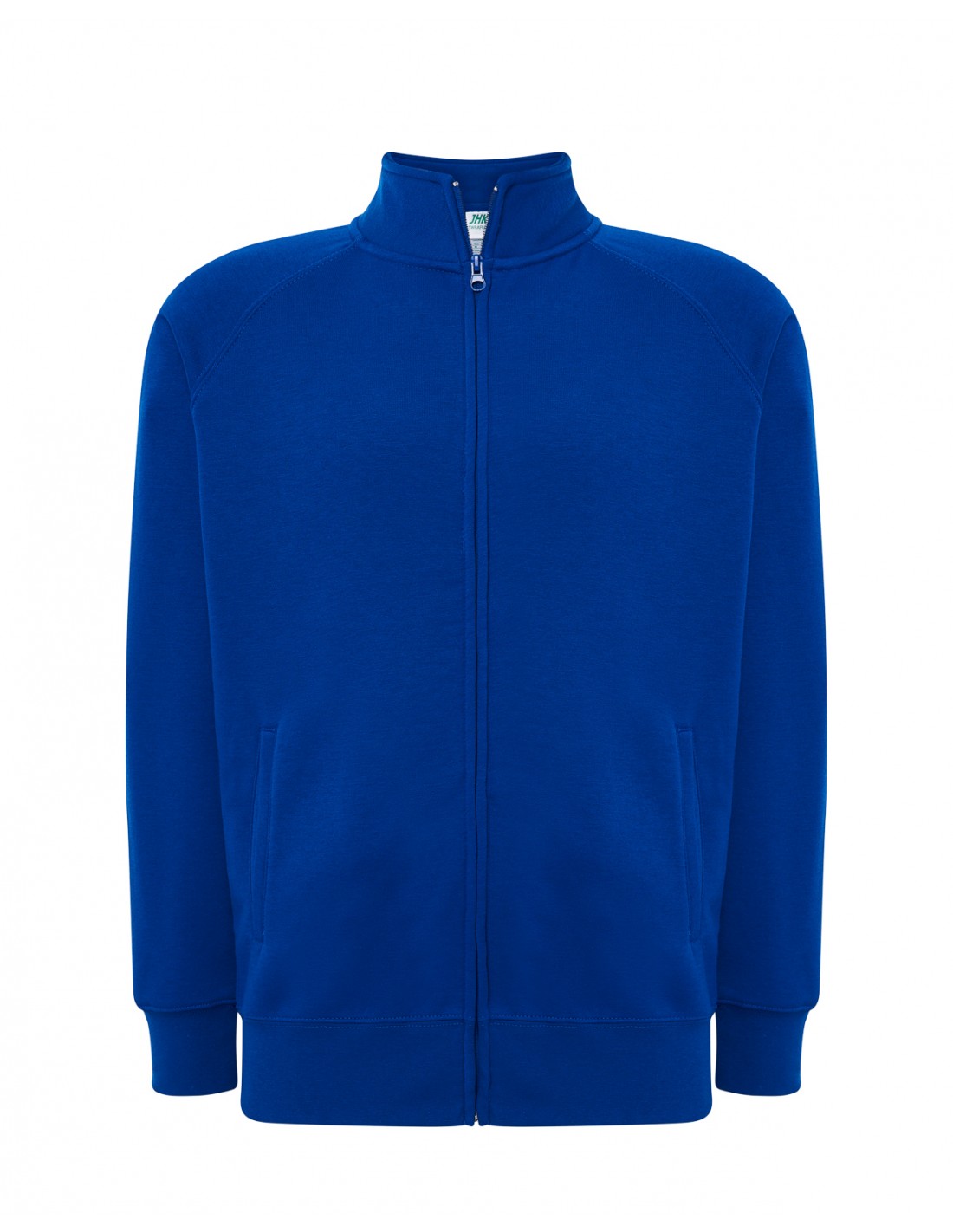 Sudadera unisex JHK SWRAFUZIP sin capucha, con cremallera